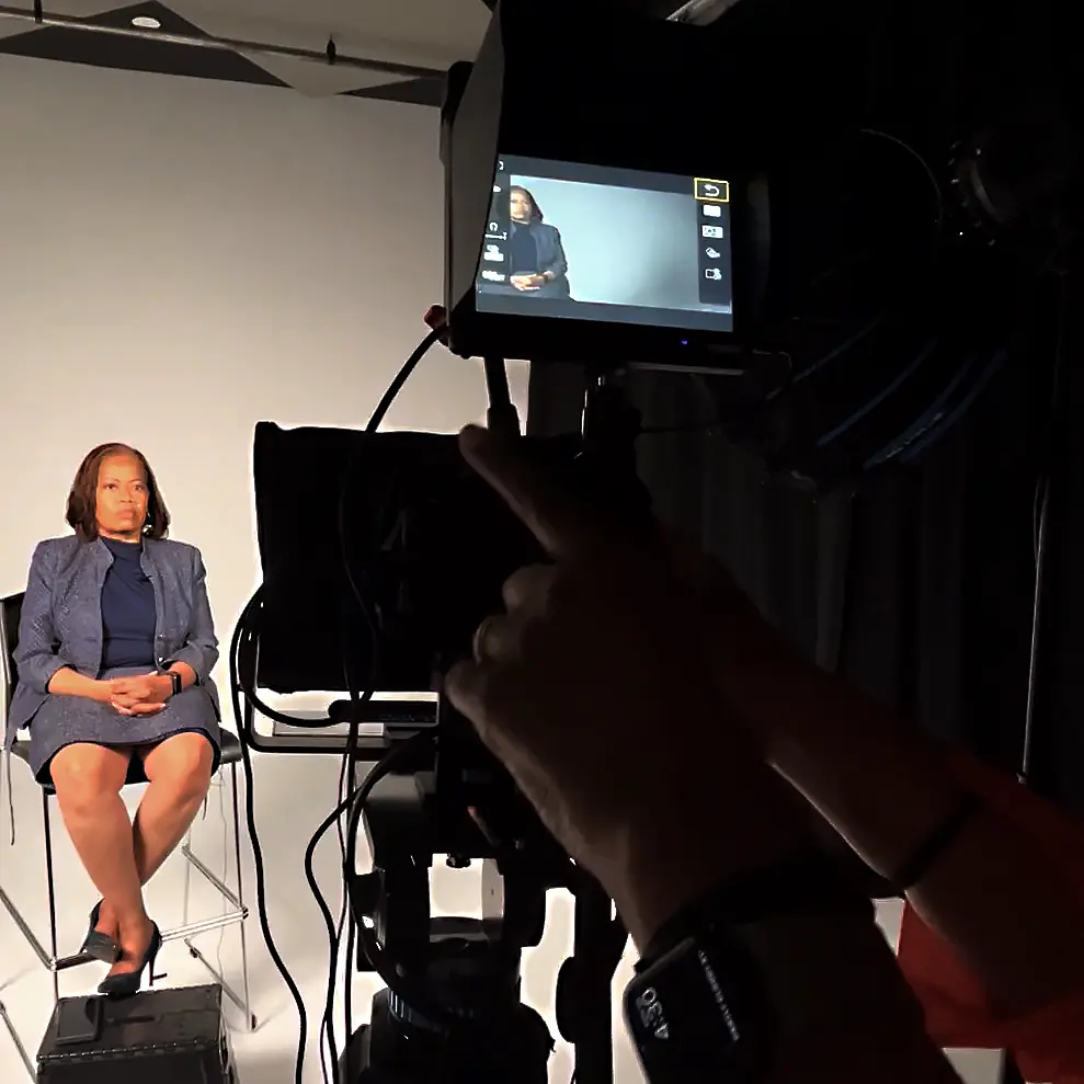 Studio production setup for authority capture session